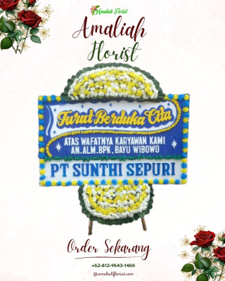 Papan Bunga Duka di Kebonrejo
