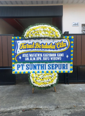 Papan Bunga Duka di Kebonrejo